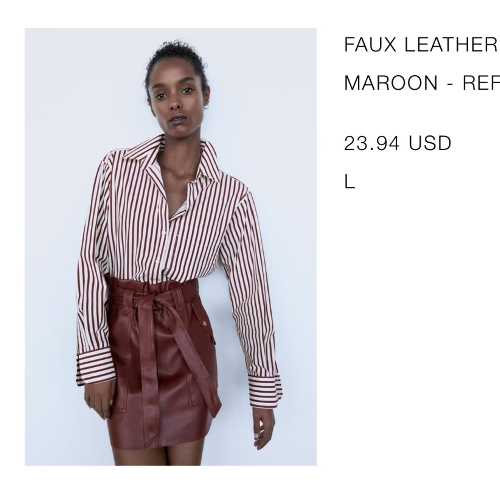 Burgundy Skirt
